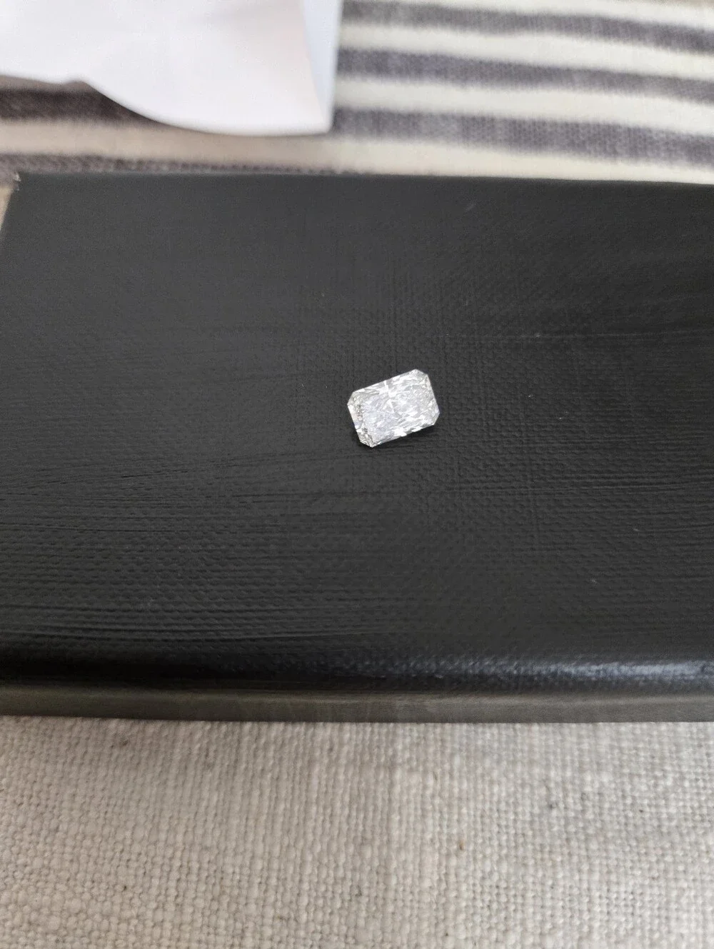 Certified Lab Grown Diamond,  Radiant Cut, 1.6 CT, F Color,  VS1 Clarity